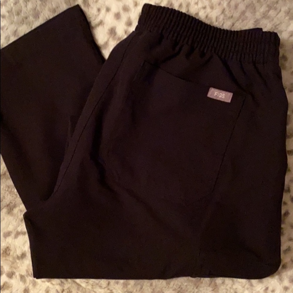 Figs Black scrub pants